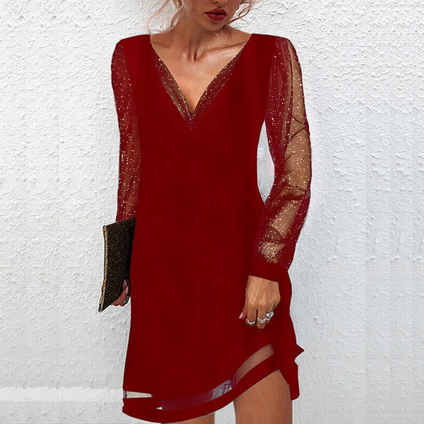 EP | Robe élégante avec manches transparentes