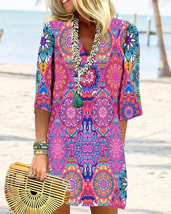 EP | Robe à imprimé multicolore