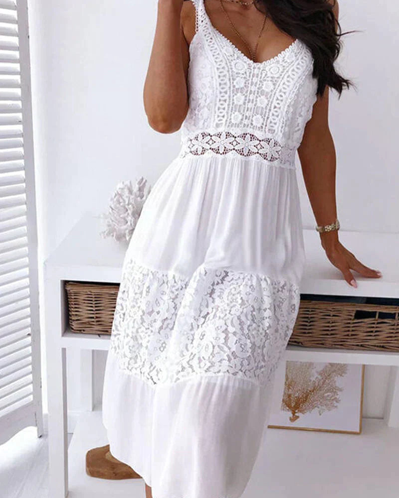 EP | Robe midi | Robes midi pour femmes | Robe blanche midi