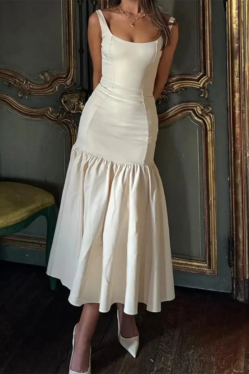 EP | Volant Robe Midi Élégance