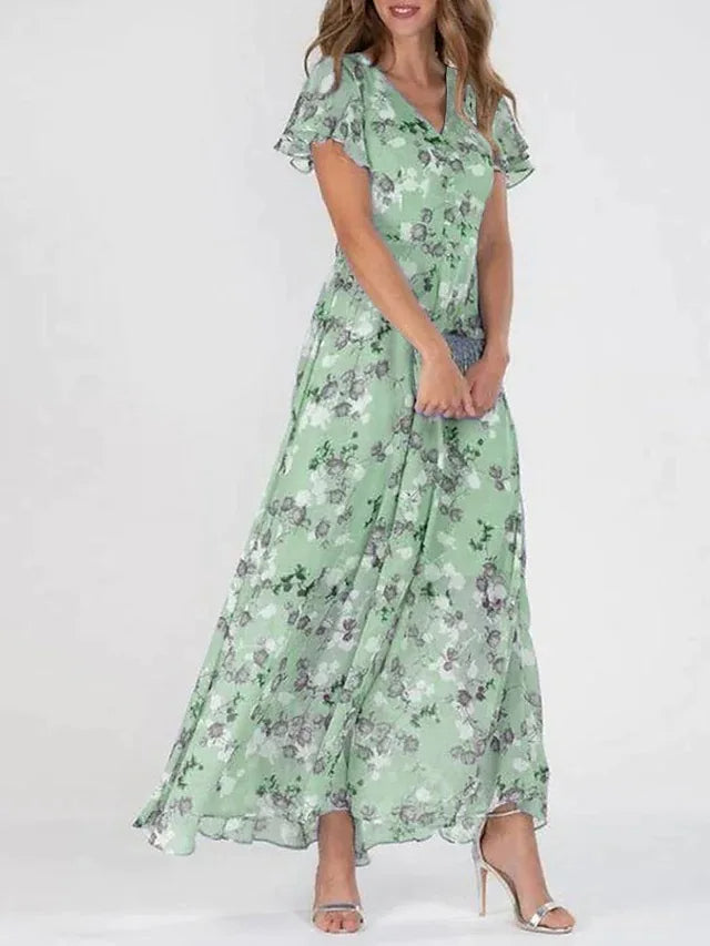 EP | Robe midi élégante à fleurs