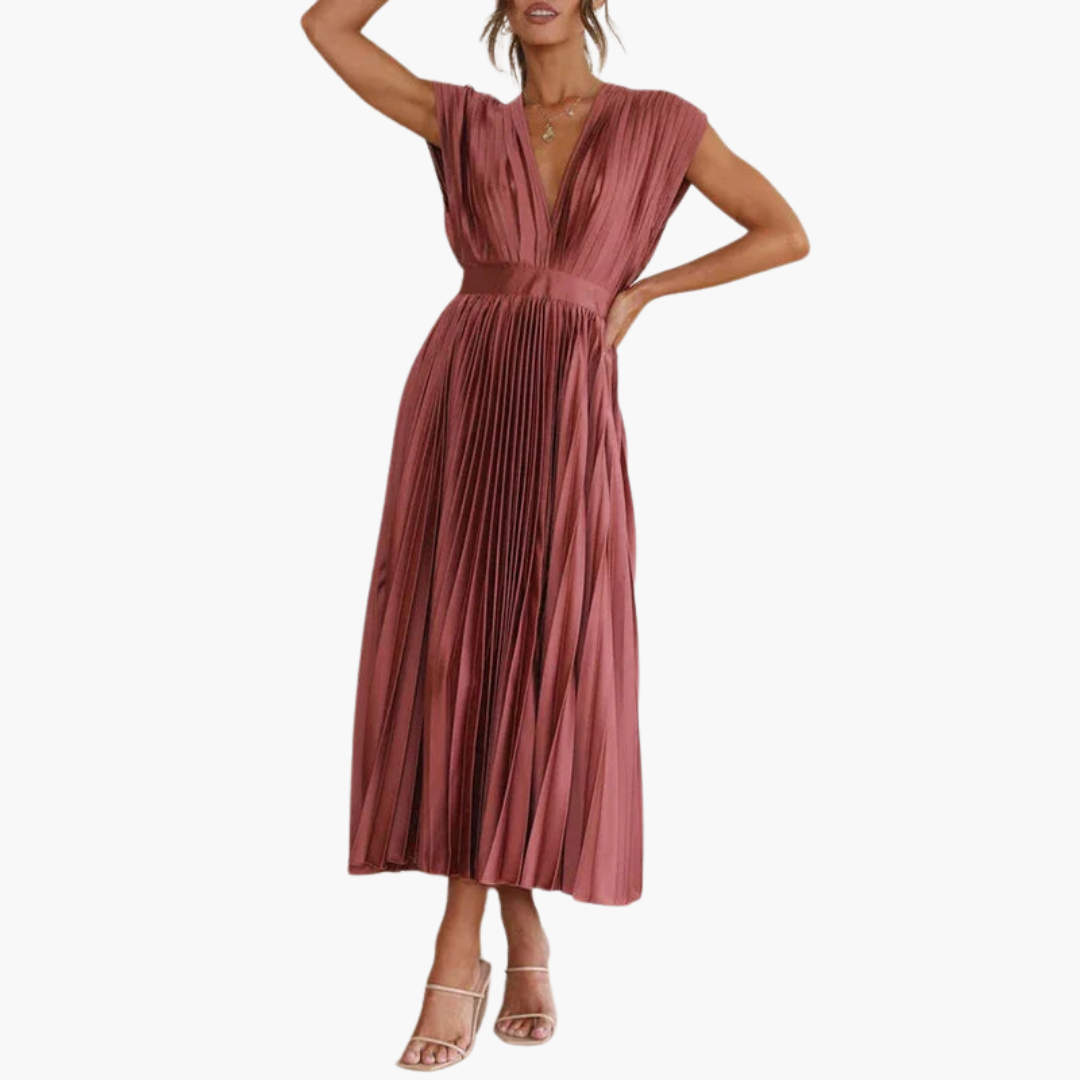 EP | Robe midi florale à manches bouffantes