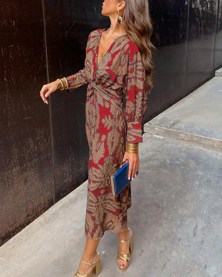 EP | Robe vintage imprimée