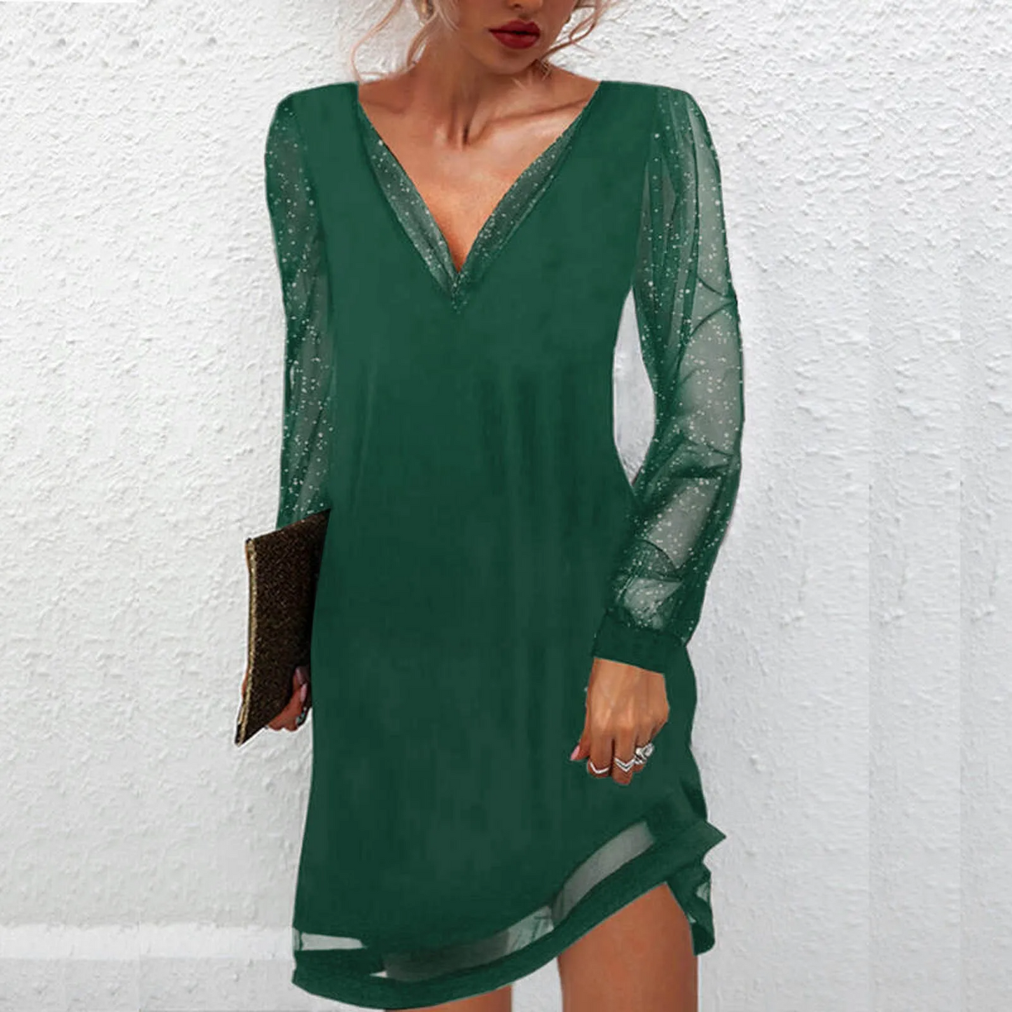 EP | Robe élégante avec manches transparentes