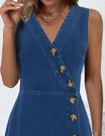 EP | Robe en denim avec boutons