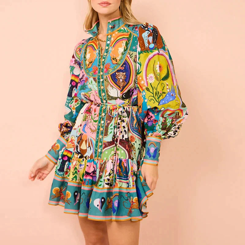 EP | robe de printemps multicolore