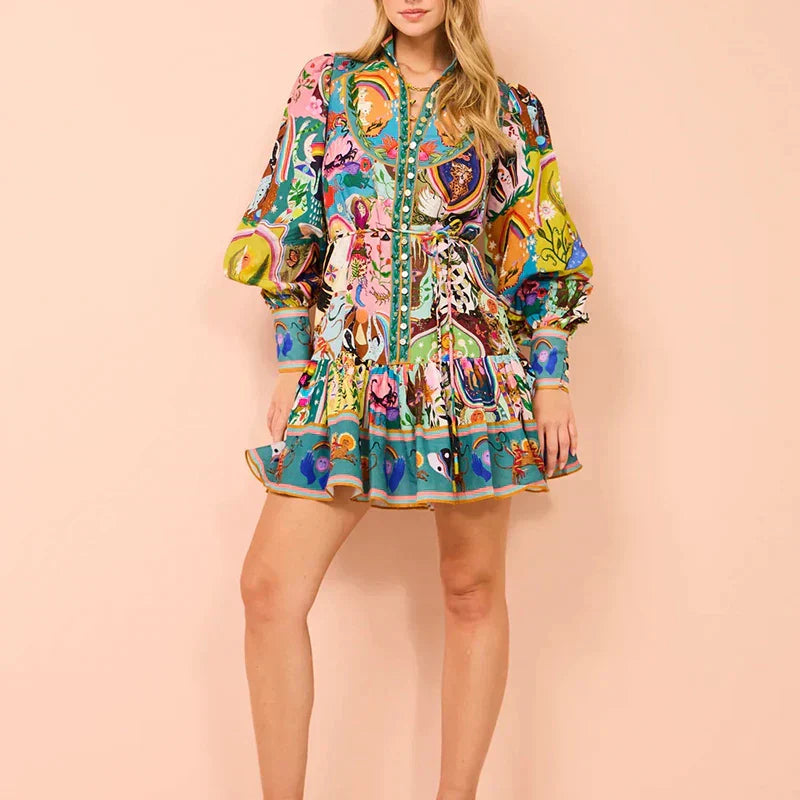 EP | robe de printemps multicolore