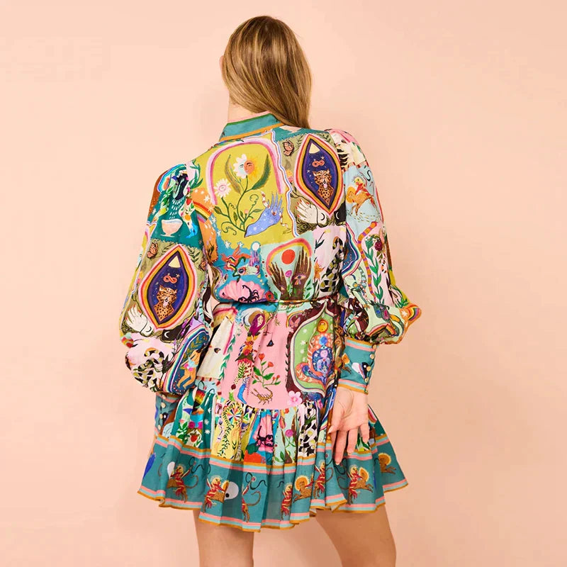 EP | robe de printemps multicolore