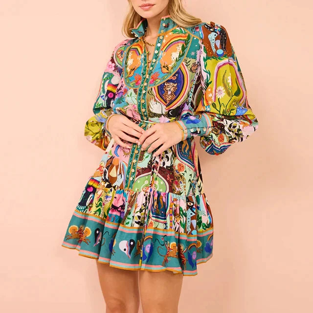 EP | robe de printemps multicolore
