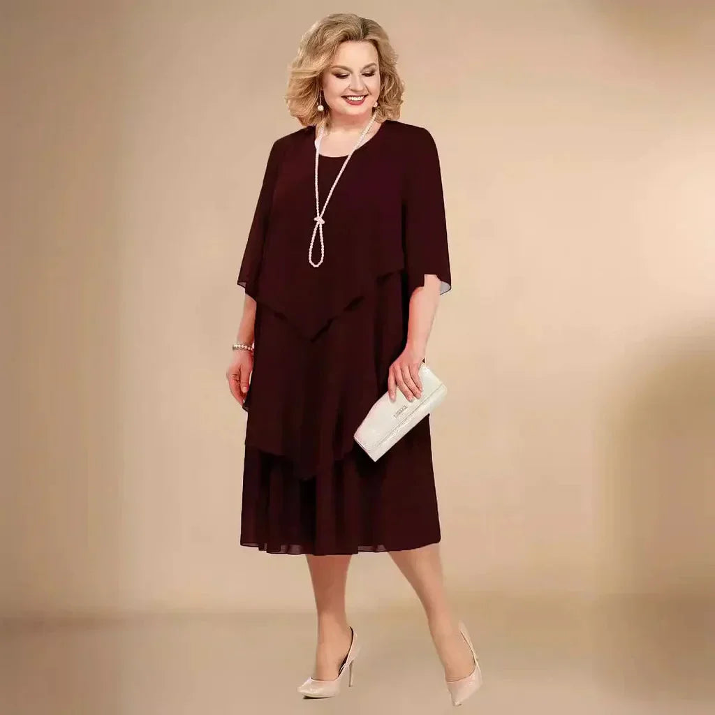 EP | ROBE MIDI AVEC OURLET STRATIFIÉ.