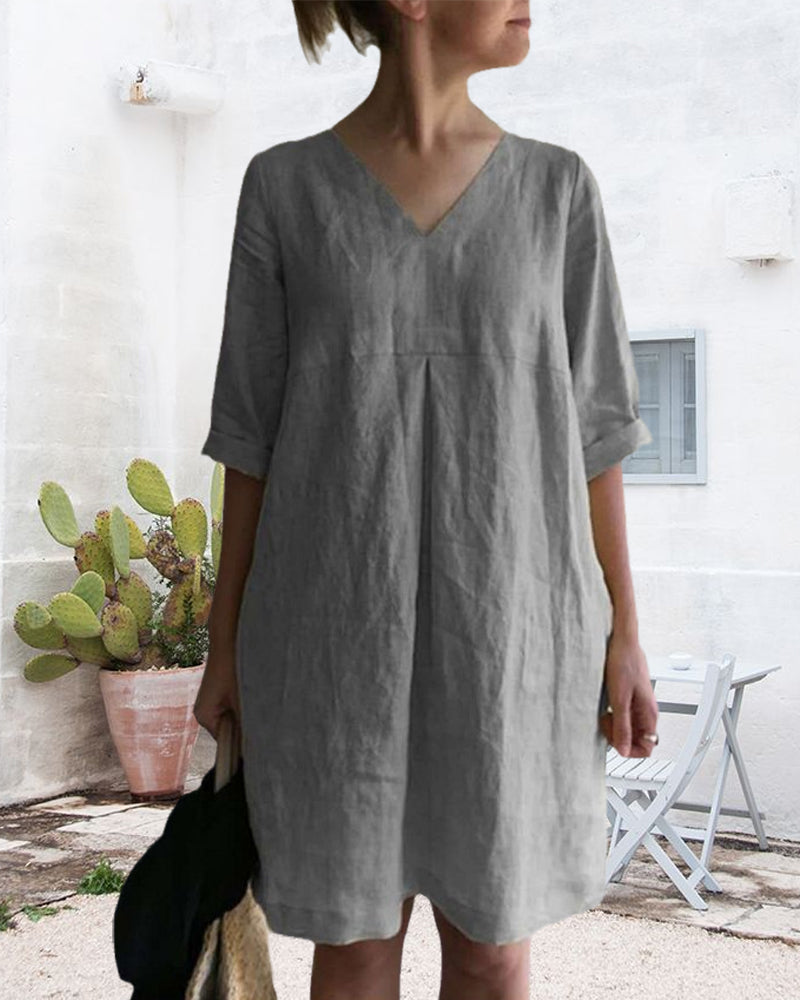 EP | Robe tunique aérée avec décolleté en V