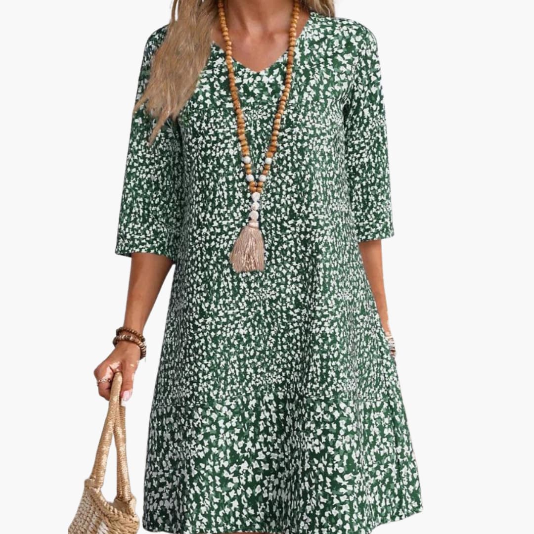 EP | Robe midi avec imprimé fleuri