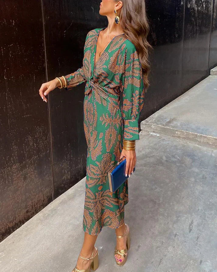 EP | Robe vintage imprimée