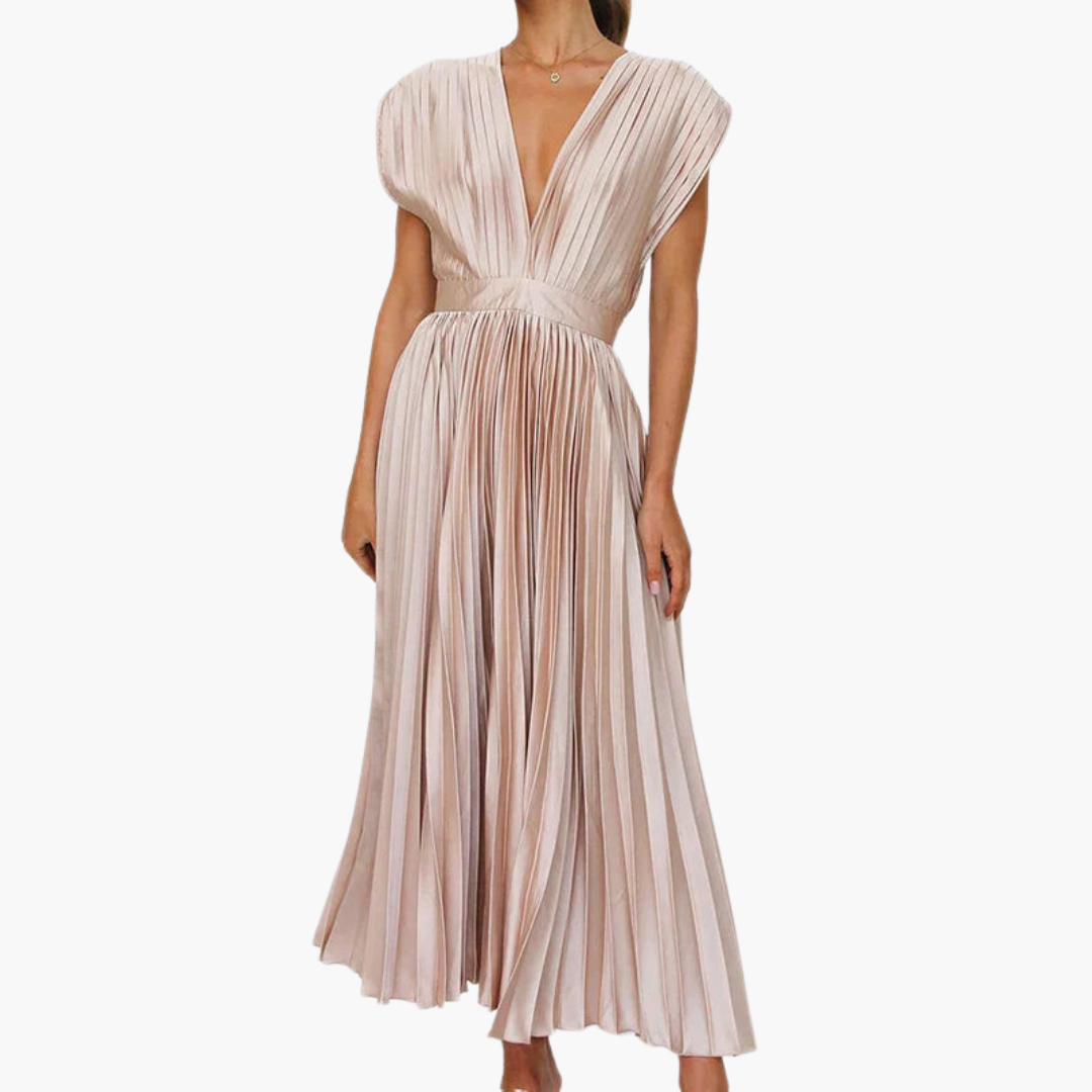 EP | Robe midi florale à manches bouffantes