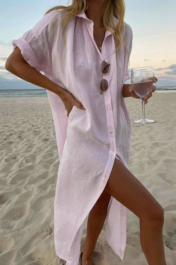 EP | Robe chemise style plage