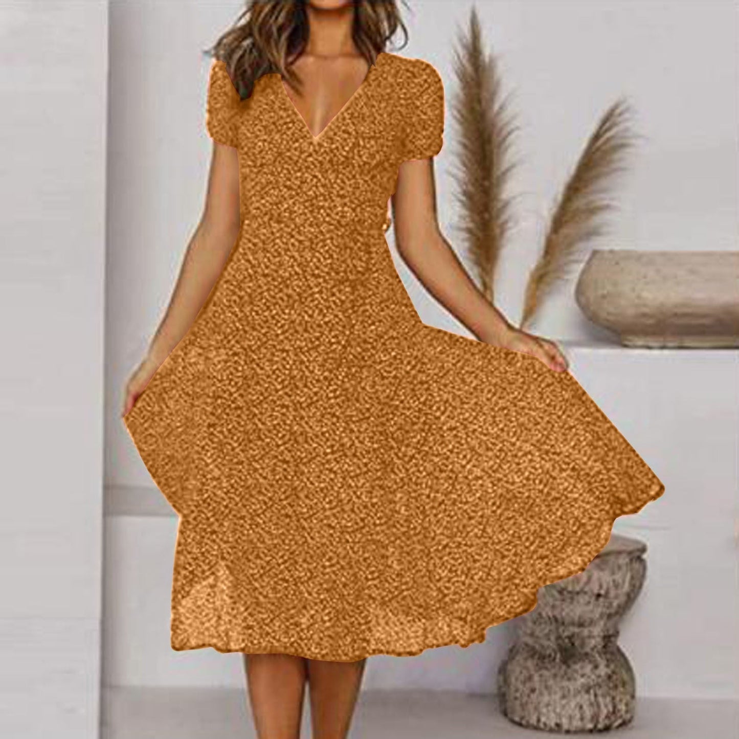 ND | Robe de mariée portefeuille col V