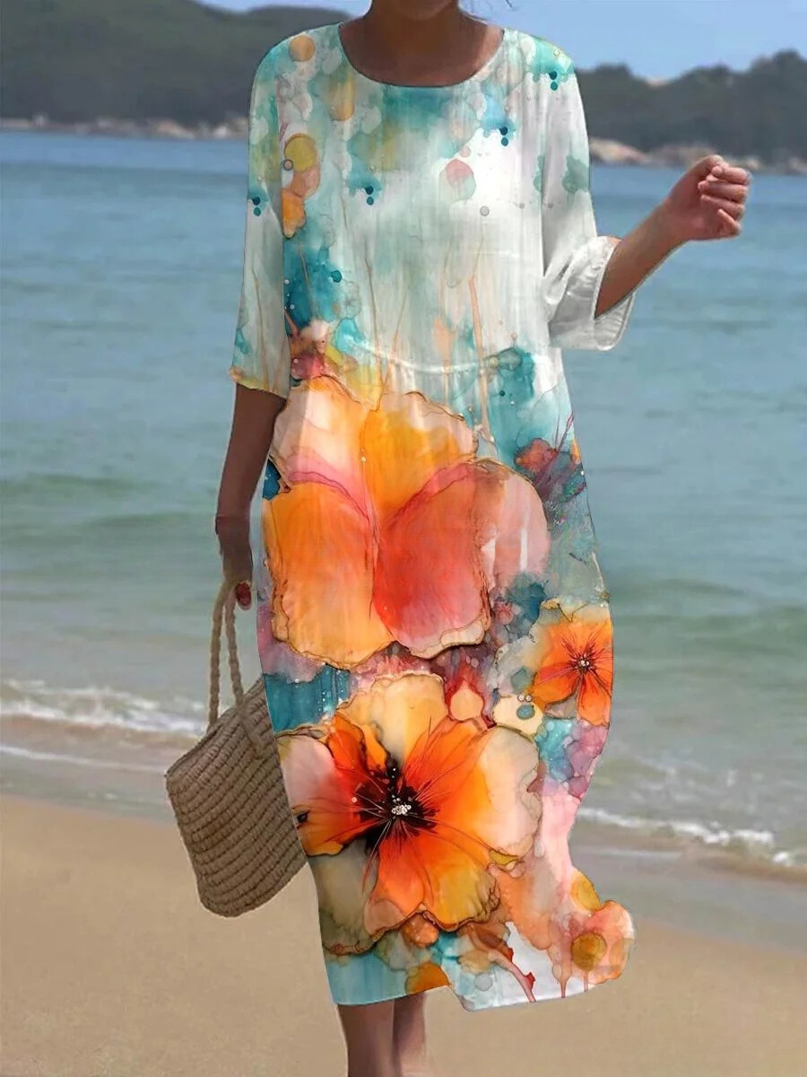 ND | Maxi robe à fleurs