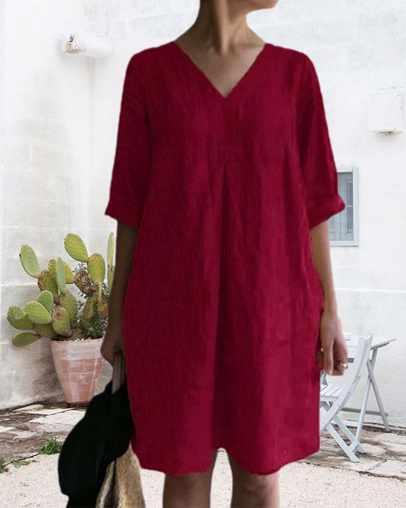 EP | Robe tunique aérée avec décolleté en V