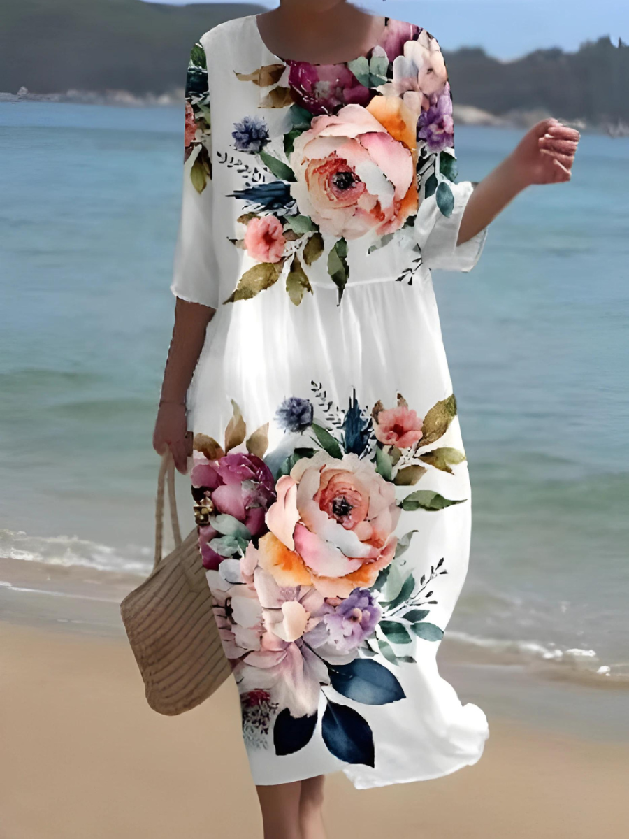 ND | Maxi robe à fleurs