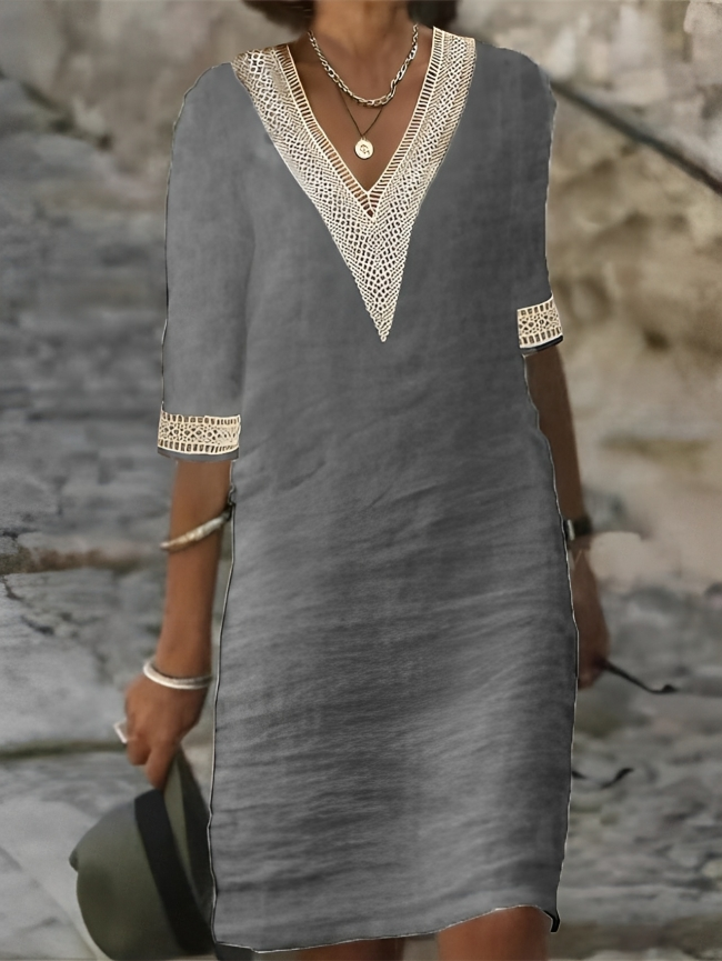EP | Robe en coton et lin