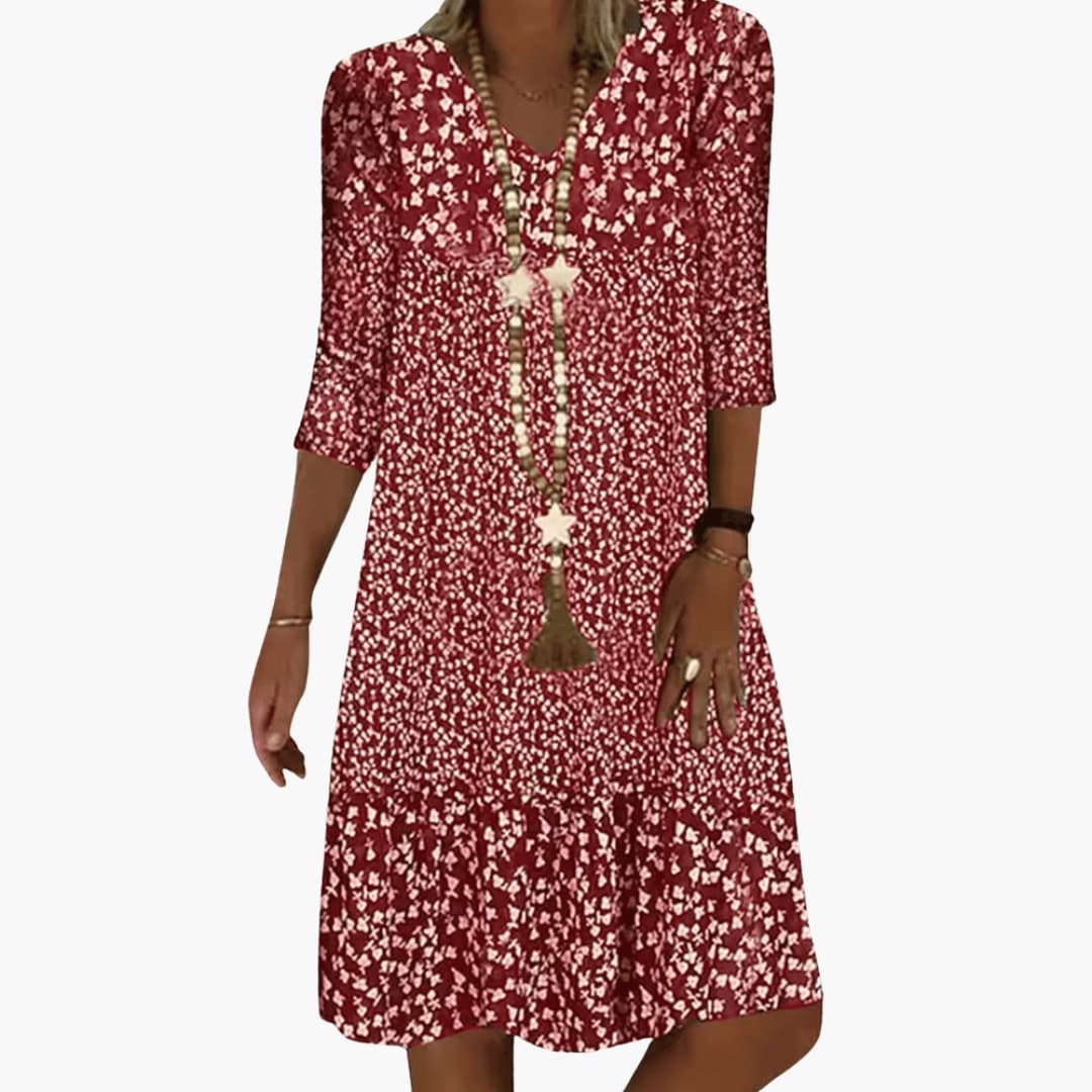 EP | Robe midi avec imprimé fleuri