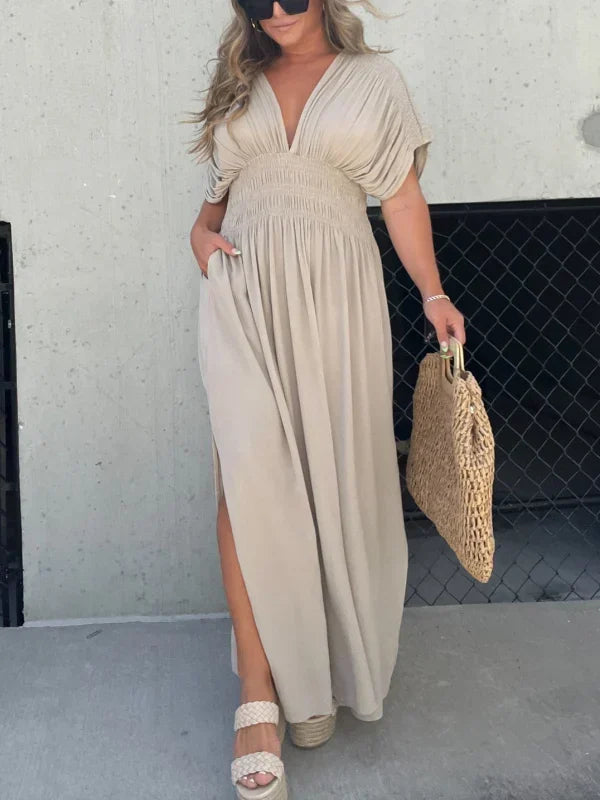 EP | Robe longue avec décolleté en V