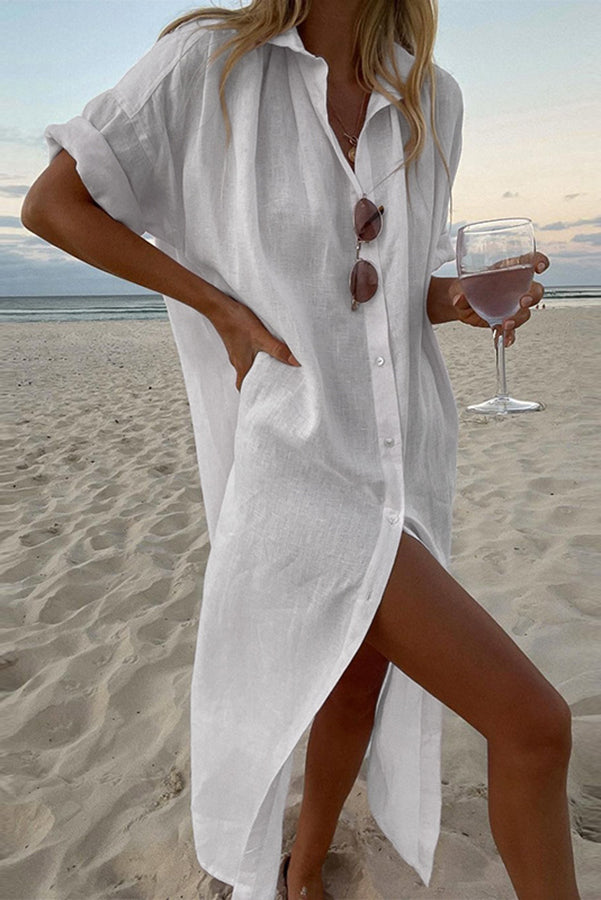 EP | Robe chemise style plage