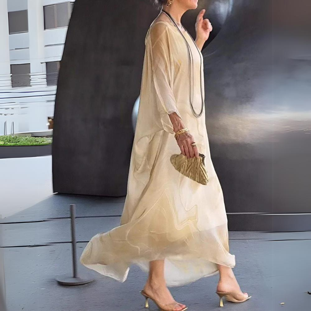 EP | Elégante robe en mousseline de soie