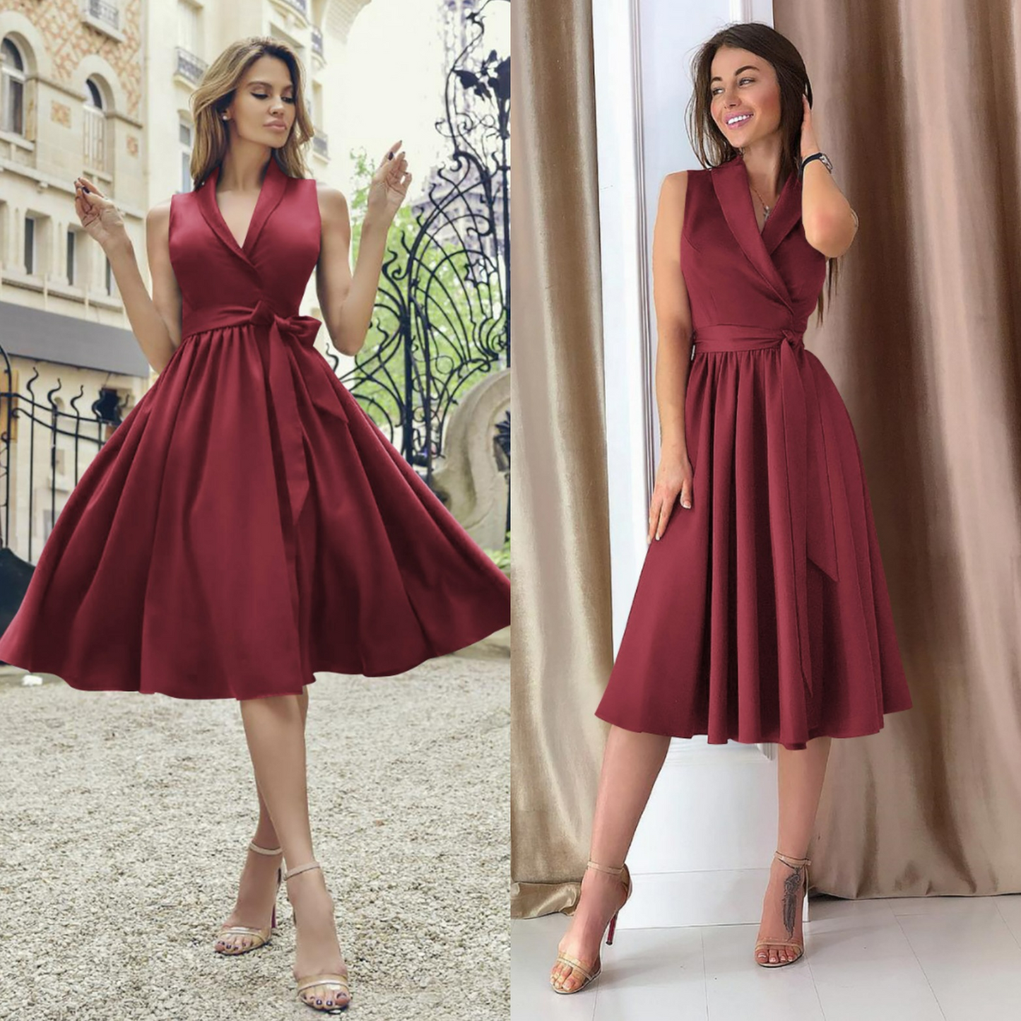 EP | Robe midi élégante Wrap Flair