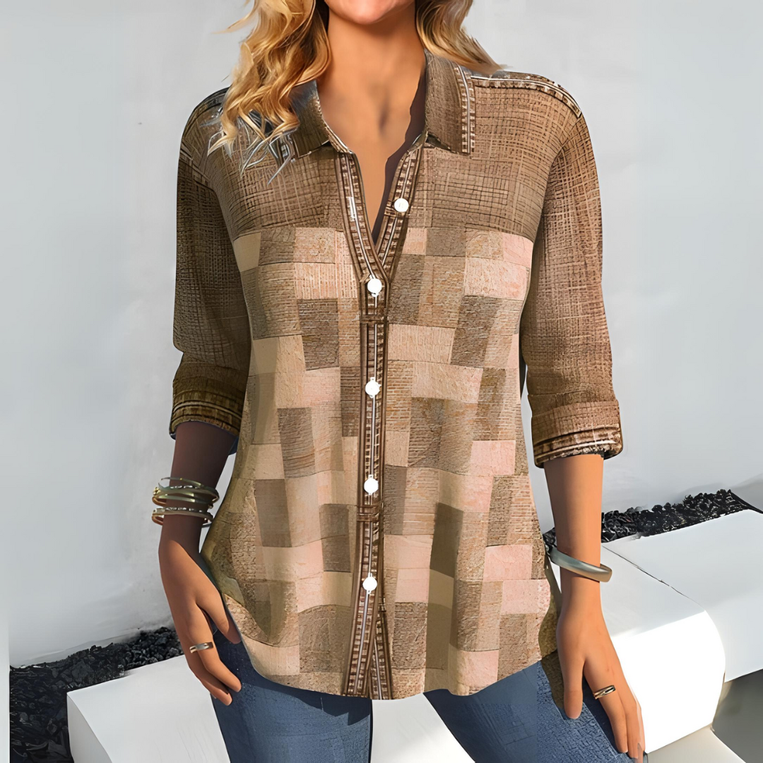 ND | chemise avec manches quart boutonnées