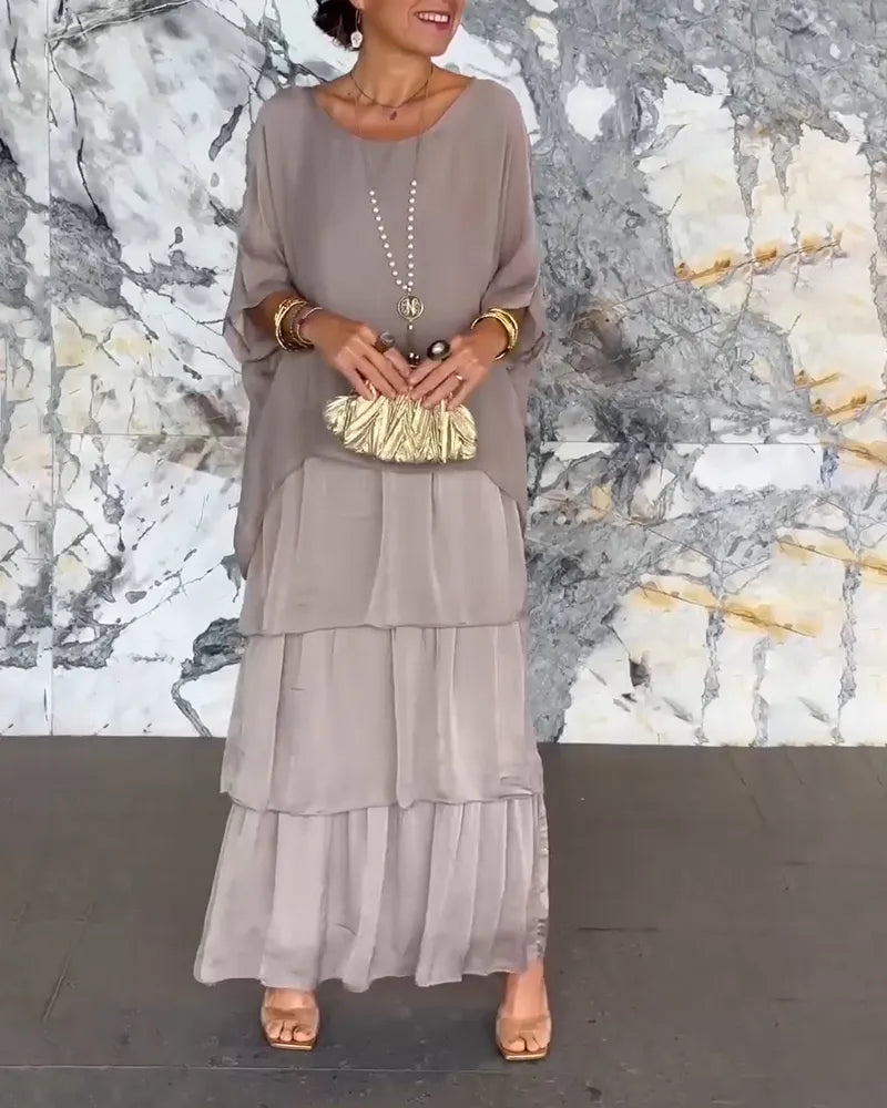 ND | Maxi-robe décontractée en couches