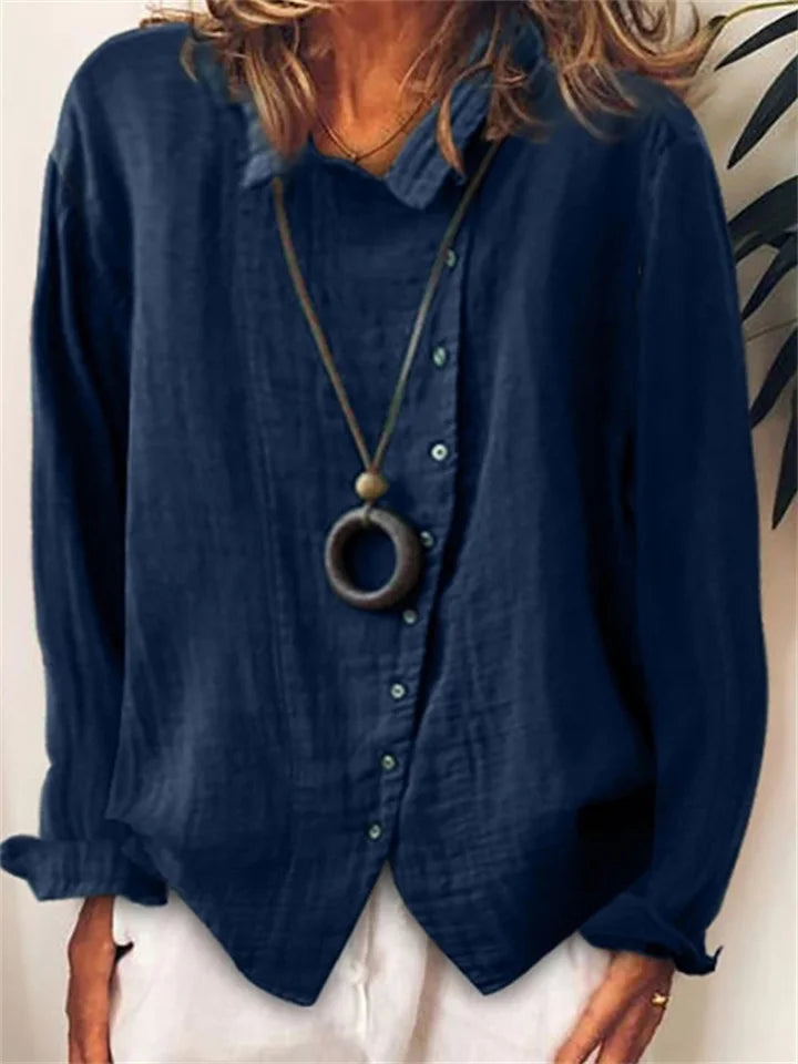 ND | Blouse à boutons asymétrique