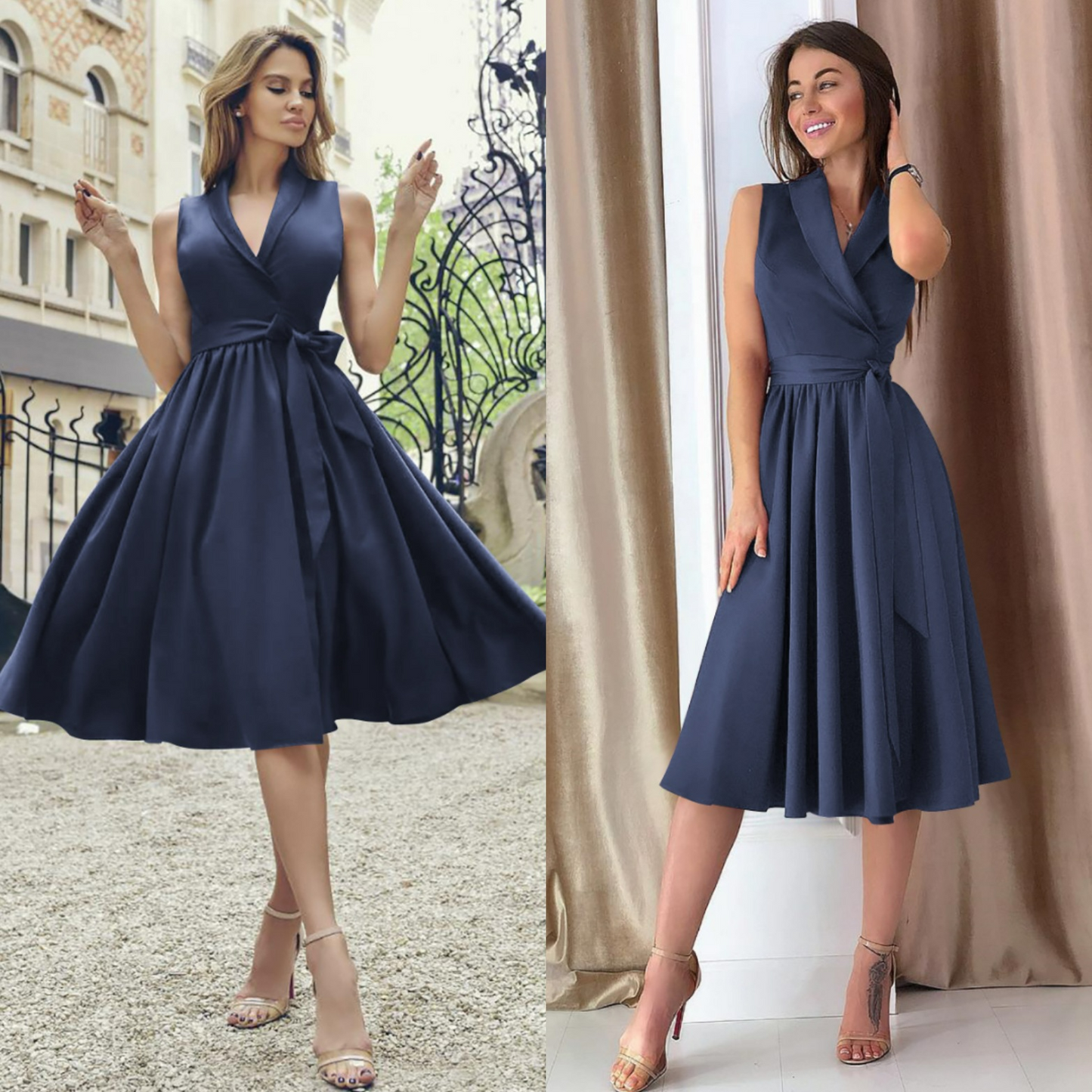 EP | Robe midi élégante Wrap Flair