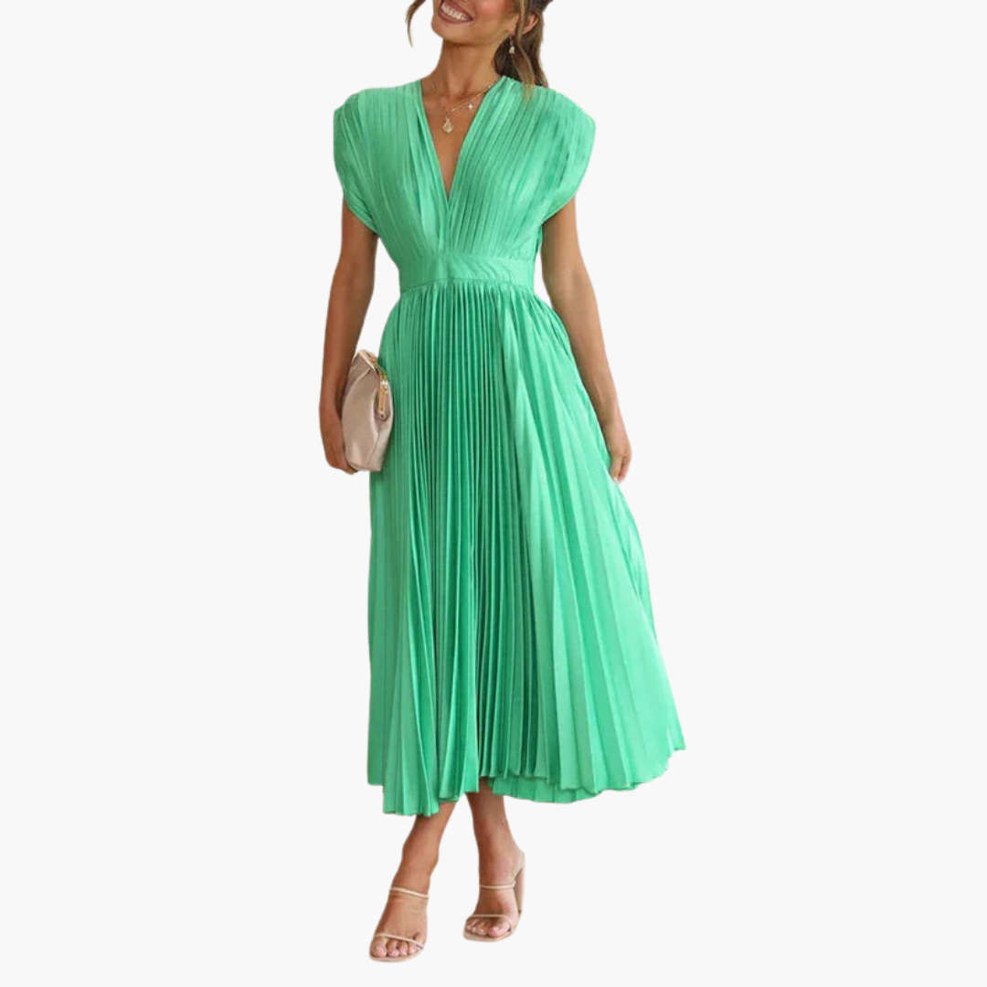 EP | Robe midi florale à manches bouffantes