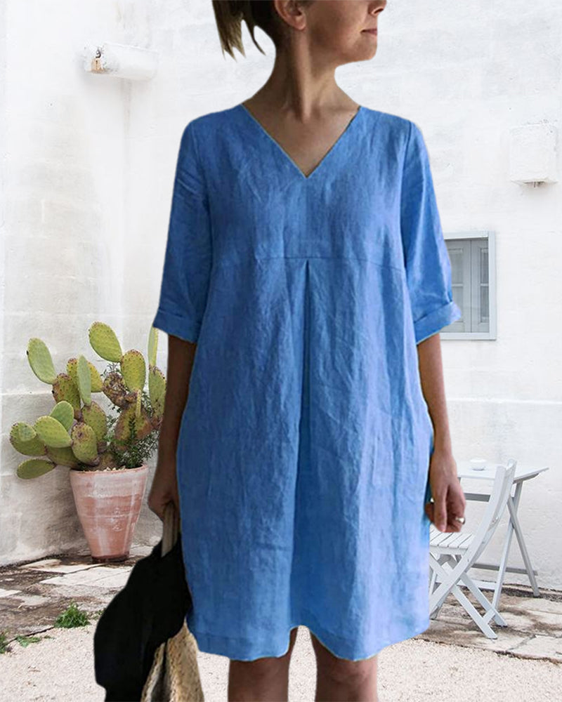 EP | Robe tunique aérée avec décolleté en V