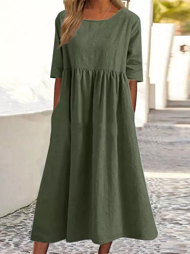 EP | Robe noire midi | Robe midi à manches longues | Robes midi pour femmes