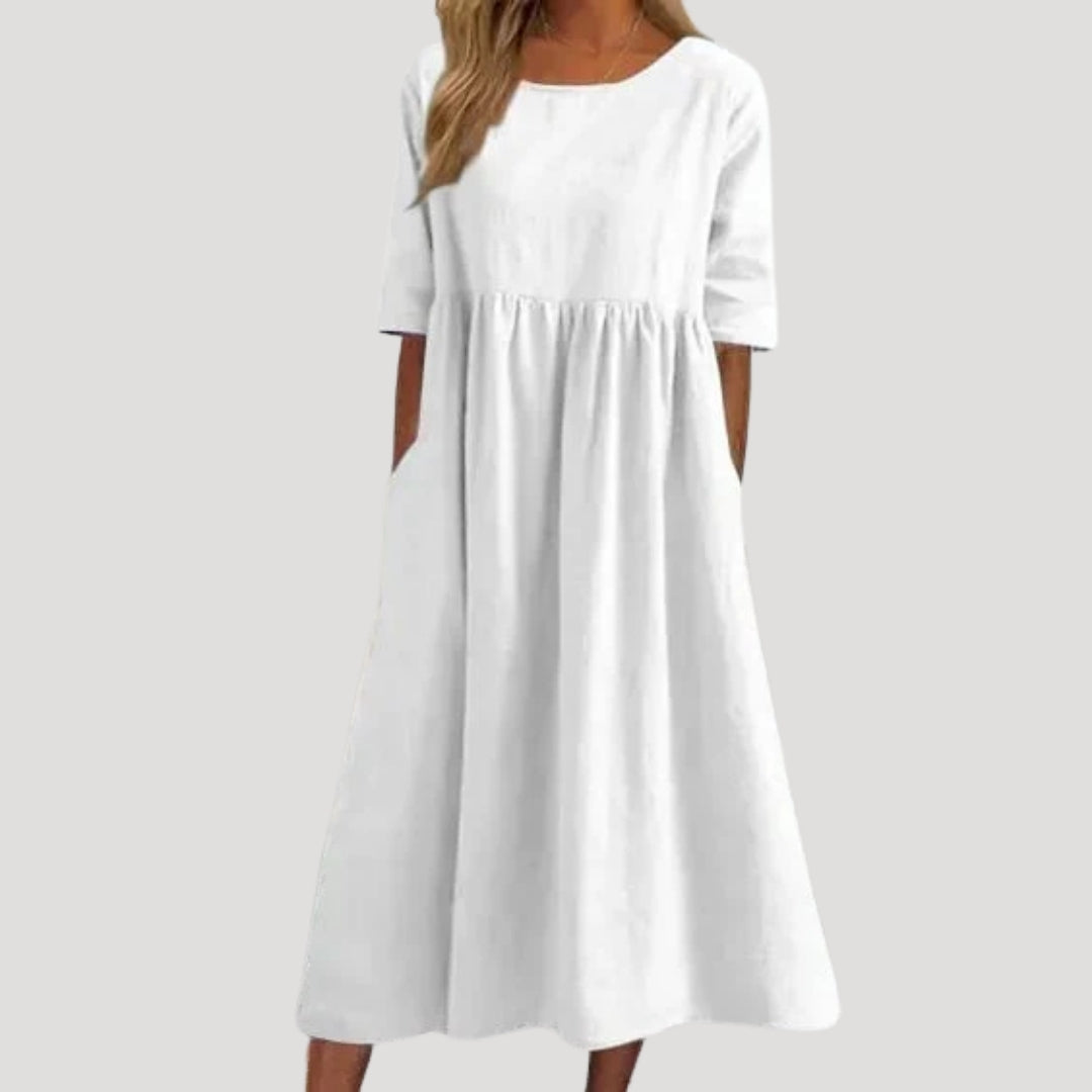 EP | Robe midi femme coupe loose avec poches