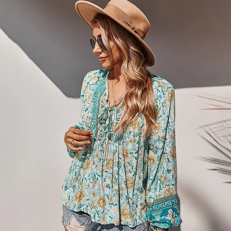EP | Blouse à manches longues boho à la mode