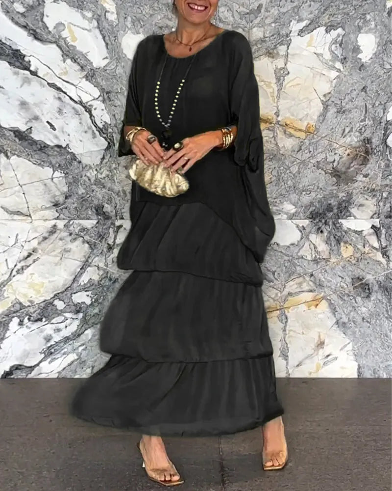 ND | Maxi-robe décontractée en couches