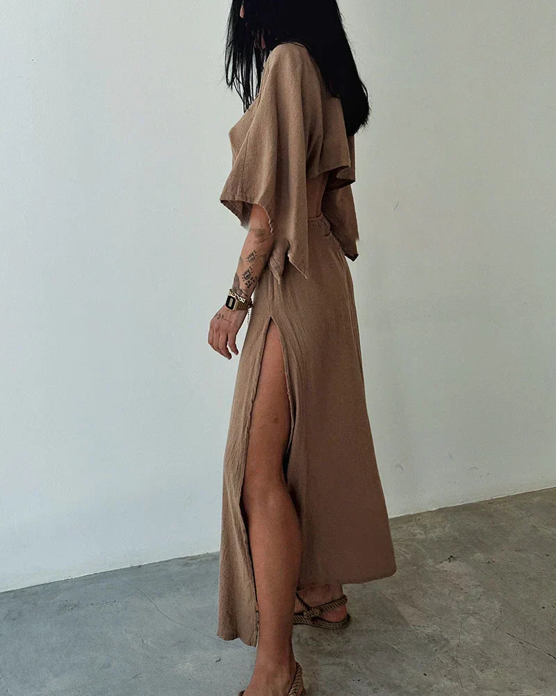 EP | Amelina Robe d'hiver simple et élégante