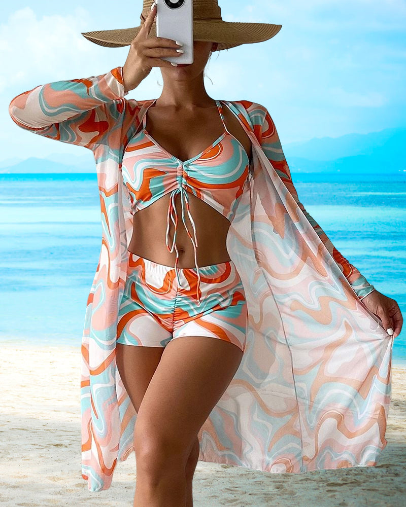 ND | Maillot de bain 3 pièces à motifs