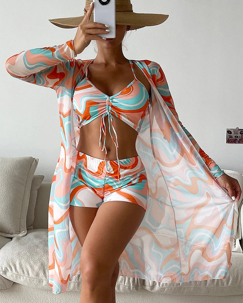 ND | Maillot de bain 3 pièces à motifs