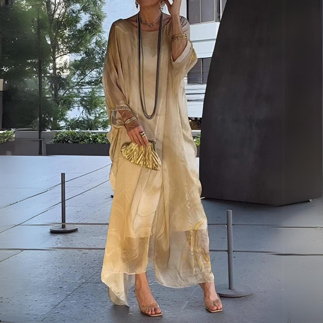 EP | Elégante robe en mousseline de soie