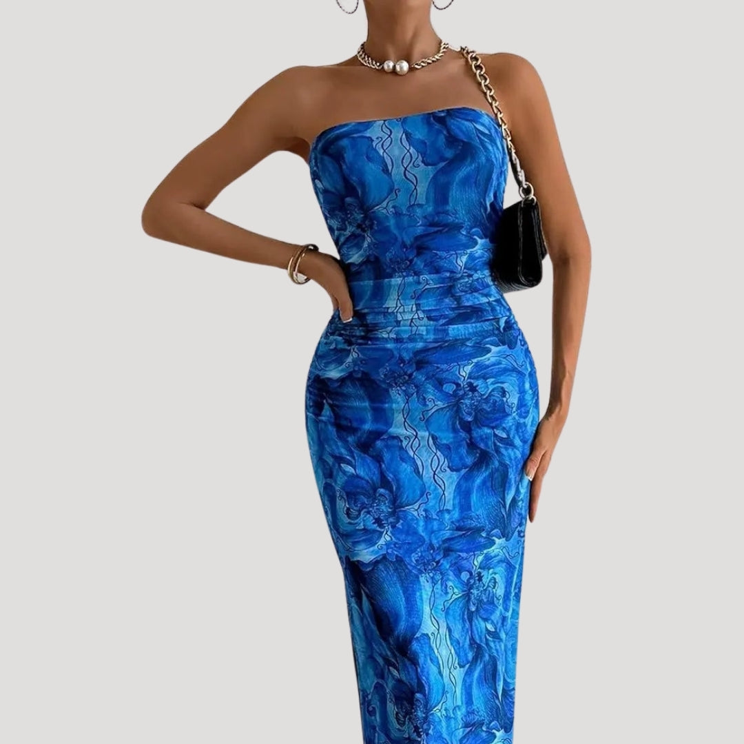 EP | Robe midi d'été florale pour femmes pour les occasions de vacances