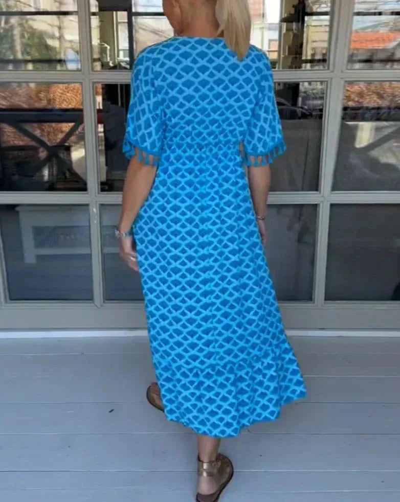 EP | Robe midi confortable et ample avec décolleté en V