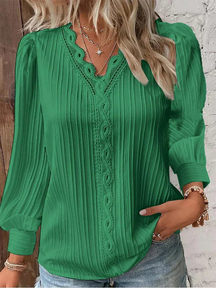 ND | Blouse légère avec détails en dentelle