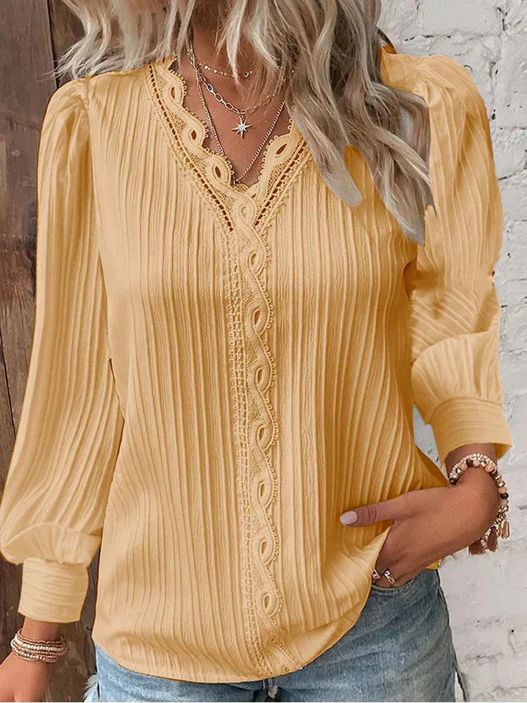 ND | Blouse légère avec détails en dentelle