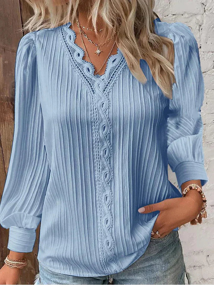 ND | Blouse légère avec détails en dentelle