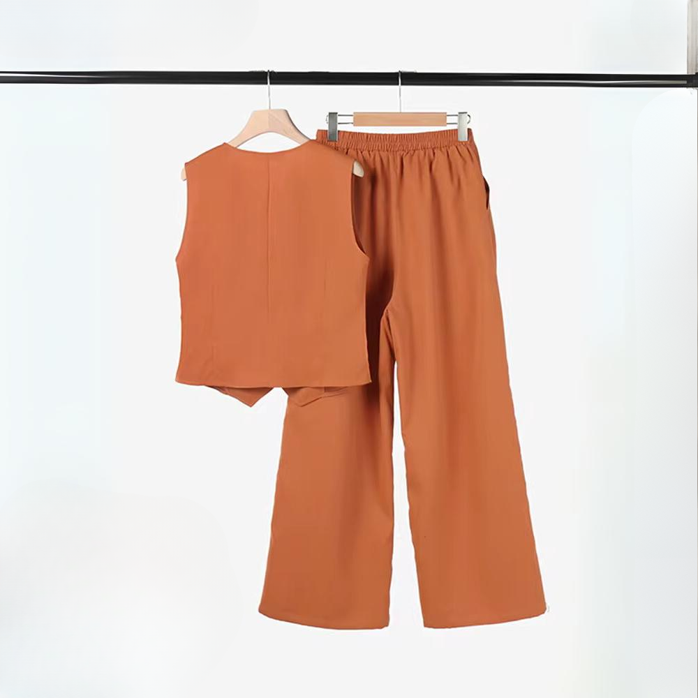 ND | Ensemble élégant pour femmes - top et pantalon