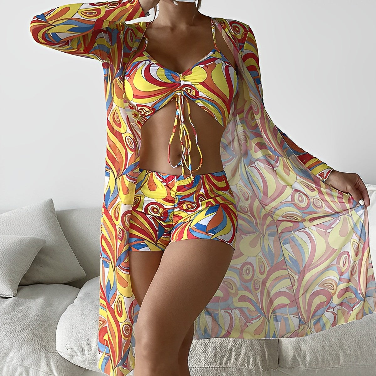 ND | Maillots de bain imprimés avec tourbillon